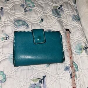 Teal Leather Wallet
